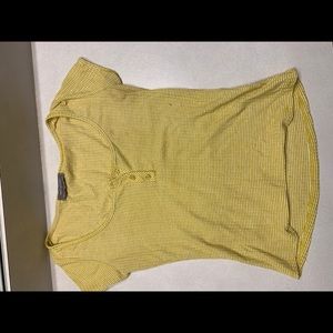 yellow scoop top